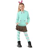 BesserBay Girl’s Halloween 5-Piece Cosplay Costume Hoodie Skirt Leggings Set