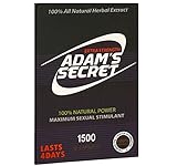 Adam's Secret 1500 100% Natural Male Libido Performance Enhancement 10 Pack (1 Pack)