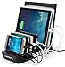 Lavolta Multiple Device Charging Station - 7-Port Multi-device USB Power Hub for Tablet Phone Apple iPad iPhone Samsung Galaxy Kindle Fire - Desktop & Mobile Devices Charger Organizer Docking Pad