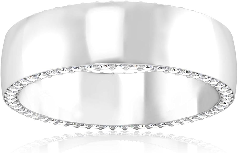 Mens Engagement Rings Mens Commitment Band BIS Hallmarked 14K Gold