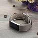 bayite Leather Replacement Bands for Fitbit Charge 2, Matte Grey