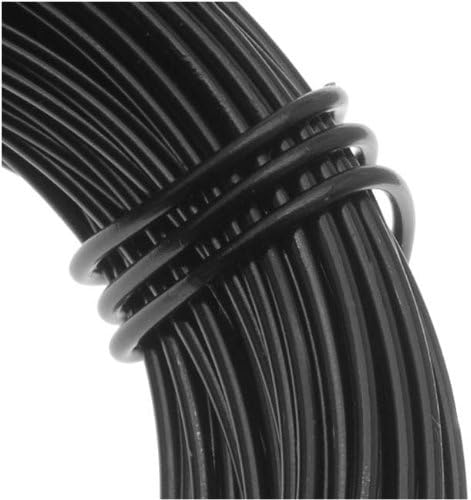 Aluminum Craft Wire Black 18 Gauge 39 Feet (11.8 Meters)