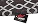 Pop Fashion Shop Womens Interlocking Chain Square Pattern Scarf with Zipper Pocket (Grey)