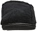 ISOTONER Men's Microterry Ergo Hoodback Slipper, Black, X-Large
