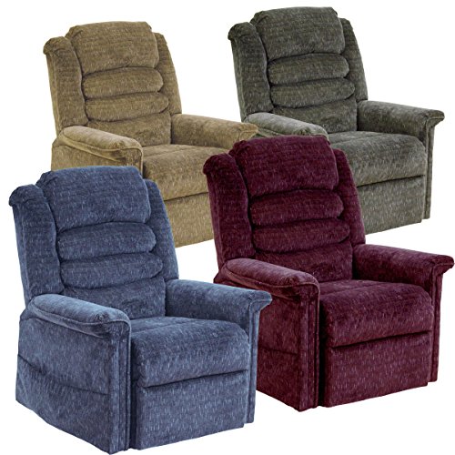 Catnapper Power Lift Full LayOut Recliner with Deluxe Heat & Massage Plush Chaise Seating