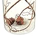 Hanging Glass Christmas Decorations with Steel Handles (2.24 x 3.88 x 2.24 in, 3 Pack)