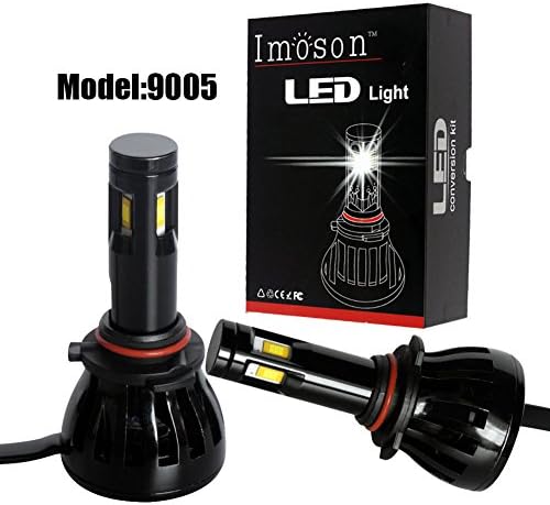 IMOSONTEC 9005(HB3) G6 LED Headlights With Philips LED chip For Cars Super Bright Headlight Bulbs Conversion Kit Headlamps with 96W/9600LM white/6000K- 2 Yr Warranty
