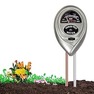 KVISTER Soil Moisture Meter for Plants, 3-in-1 Soil pH Meter Plant Water Meter, Soil Tester for Plant Care, Gardening…