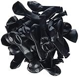 Qualatex 5" Round Balloons, Onyx Black - Pack of 100
