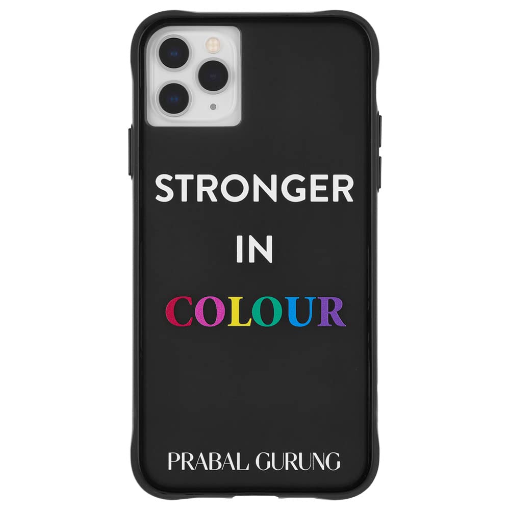 Case-Mate - Stronger in Colour by Prabal Gurung - Protective Slim Case Cover for iPhone 11 Pro Compatible with Wireless Charging - White