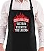 Tstars Funny Aprons for Men Grill Master Kitchen Cooking BBQ Mens Chef Apron