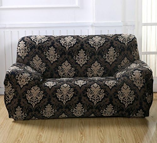 AbbeyTening Baroque style Sofa Slipcover Sofa Covers Chair Covers Three-Seater Protectors Couch Covers Featuring Soft Form Fit Slip Resistant 74-90 Inch