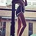 DaySeventh New Summer Pants Women Sports Shorts Gym Workout Yoga Short (S, Black)