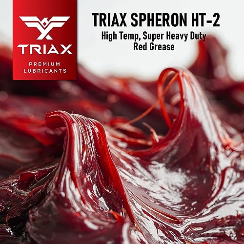 TRIAX Spheron Grease, Super Heavy Duty, Red, High Temp, Ultra Tacky