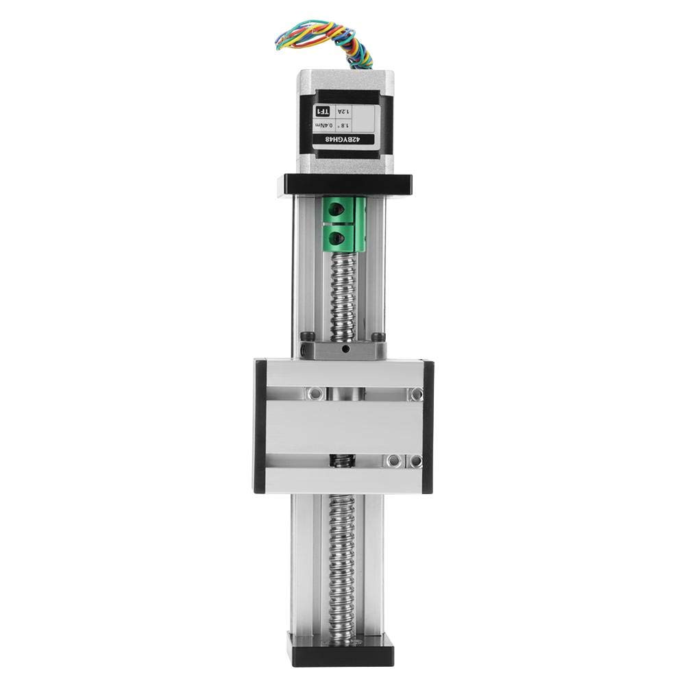 Ball Screw Linear Slide, 1204 Ball Screw Slide with a Stepper Motor Ball Screw Linear Slide Stroke Long Stage Actuator with Stepper Motor 100mm Stroke