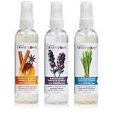 Natural Flower Power - Natural Air Fresheners Variety Pack (Citrus & Spice, Lavender and Lemongrass), 4 Ounce (3 Pack)