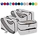 Bagail 6 Set Packing Cubes,3 Various Sizes Travel Luggage Packing Organizers(Grey)