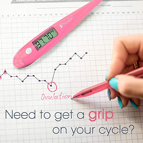 Fertility BBT Thermometer - iProven BBT-271A - 1/100th Accuracy - Trying to Conceive The Natural Way - Track Your Waking Temperature - Ovulation Tracking and Prediction Fertility BBT Thermometer - iProven BBT-271A - 1/100th Accuracy - Trying to Conceive The Natural Way - Track Your Waking Temperature - Ovulation Tracking and Prediction