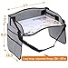 Innokids Kids Travel Tray Children Car Seat Activity Snack and Play Desk with Detachable Organizers for Car Plane and Baby Stroller (Gray)