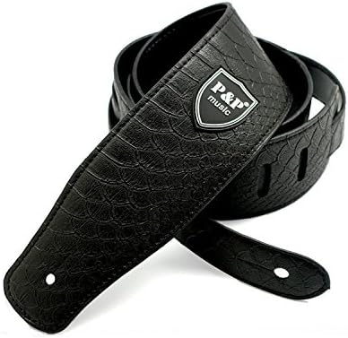 Factory direct sales PU leather electric bass guitar straps leather straps personality guitar straps (H)