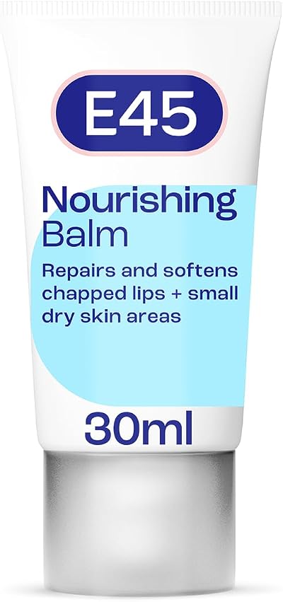 E45 Lips & Dry Skin Lip Balm 30ml Moisturising Vitamin E Tub