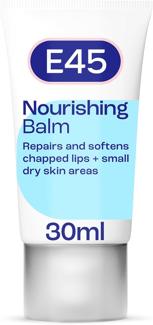 E45 Lips & Dry Skin Lip Balm 30ml Moisturising Vitamin E Tub