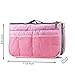 Go Beyond (TM) Makeup Organizer Bag, Travel Compartment Handbag with 13 Inserts Holder, Best for Coupon and Make up Accessories Large Liner Organizing Tote Purse with Hanging Handle (Pink)