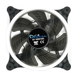 APEVIA 512L-CWH 120mm Silent Dual Rings White LED