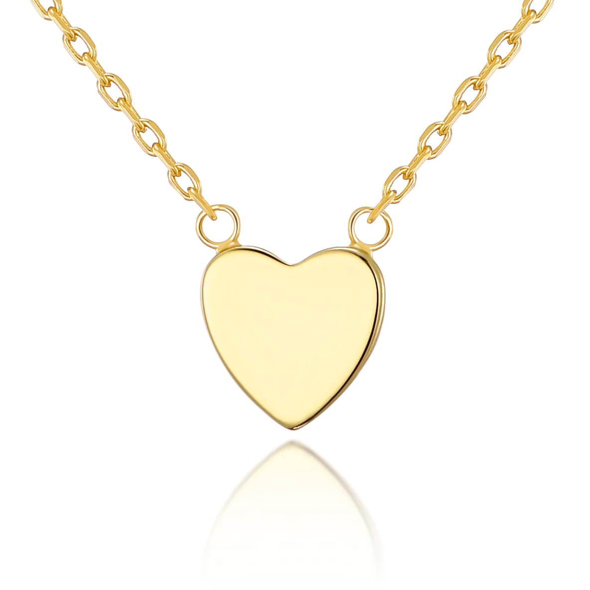 Philip Jones 18k Gold Plated Heart Necklace