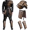 Medieval Faux Leather Waist Armor 3PC Set - Adjustable Cosplay Skirt For LARP & Renaissance Fairs