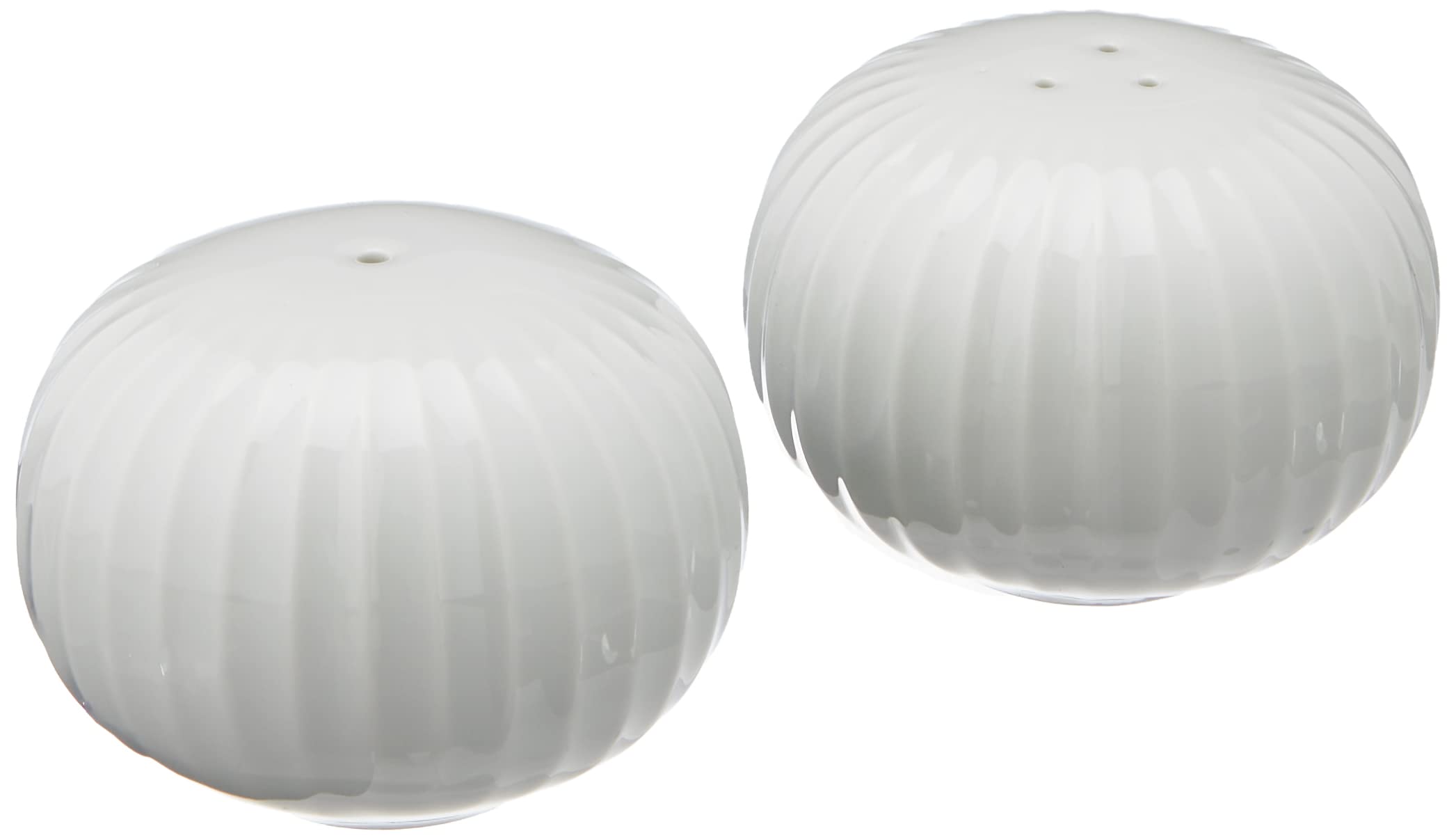 Kähler Hammershøi Salt and Pepper Shaker Set H5 cm Danish Handmade White