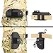 E.T Dragon Molle Sunglass Case, Eyeglasses Hard Case Tactical Molle Zipper Eyewear Carrying Case 1000D Nylon with Clip(Black)
