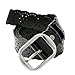 JASGOOD Women's Hollow Flower Cowhide Leather Belt With Alloy Buckle(Suit for waist size 25-34Inch,B-Black-1.5 Wide)