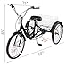 Happybuy 24 Inch Adult Tricycles Series 7 Speed 3 Wheel Bikes for Adult Tricycle Trike Cruise Bike Large Size Basket for Recreation, Shopping,Exercise Men’s Women’s Bike (Black1)thumb 2