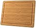 LARGE Premium Bamboo Cutting Board w/EXTRA BONUS and Deeper Juice Groove, Convenient Edges for Lifting & Moving, Lightweight & Very Durable Surface by DiEvita