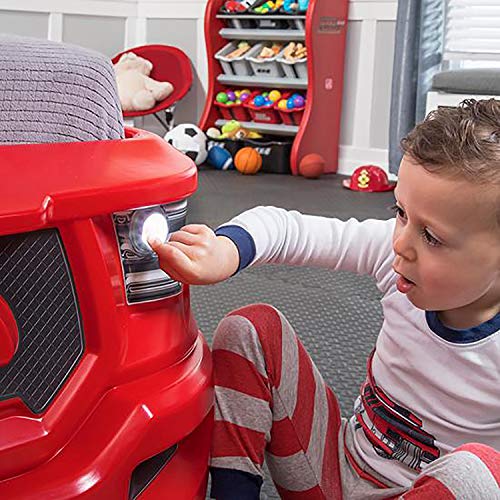 Step2 Turbocharged Twin Size Truck Car Bed Vibrant Red Realistic
