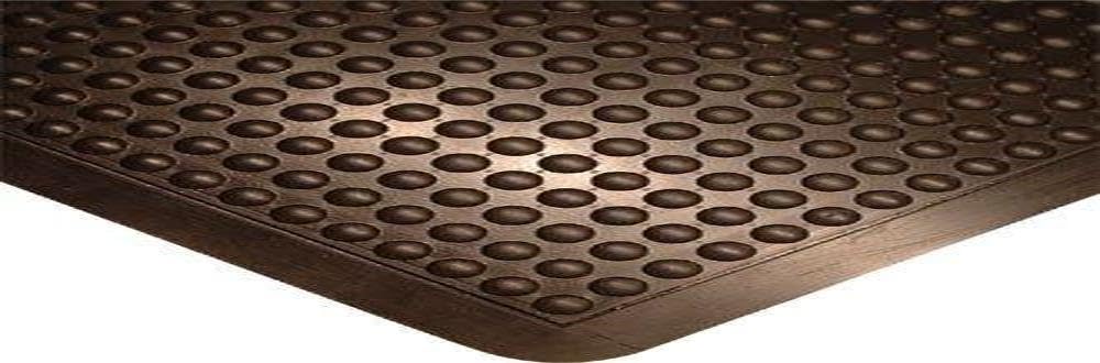 Stalwart T857 Fatigue Relief Mat, 90 cm x 120 cm, Rubber, Black