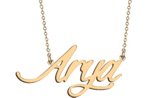 HUAN XUN Personalized Name Necklace for Women Custom Initial Pendant Custom Name Jewelry Gift for Mother Day