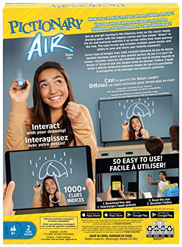 Pictionary Air, Gesellschaftsspiel, zum Zeichnen in der Luft, mit Bildschirm, französische Version, GJG13 – Bild 8