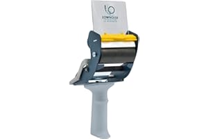 WOD TAPE WOD SNC-389 3" Mousetrap Low Noise Carton Sealing Packaging Tape Silent Gun Dispenser with Safety Blade Cover - Ideal for Noise Sensitive Environments: Fits Up to 3 in. Wide (Holds 3 in. Core)