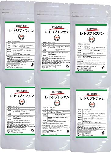 Amazon L トリプトファン 世界安全認定 医薬品工場指定製造 1日450mg含有 富山の薬屋さんの健康食品 6 世界安全認定 医薬品工場指定製造 シリーズ 植物由来サプリメント