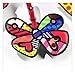 Romero Britto Butterfly Heart Luggage Tag