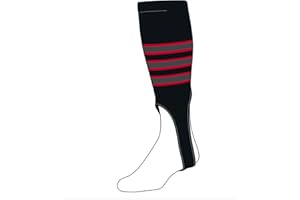 TCK Baseball Stirrups Medium (200D, 7in) Black, Red, Graphite