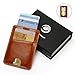 Slim Front Pocket Wallets with Money Clip- Mens Minimalist Genuine Leather Card Sleeve Wallet