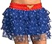 Secret Wishes DC Comics Justice League Superhero Style Adult Skirt with Sequins Wonder Woman, Red, One Size