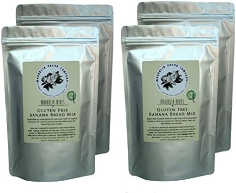 Magnolia Mixes Gluten Free Banana Bread Mix 16 oz each (Pack of 4)