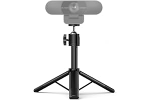 Webcam Tripod, EMEET Professional Webcam Mini Tripod, Adjustable Heights with 360° Swivel Head, Portable&Lightweight, Stable Use, Universal Compatible for Most Webcams/Phones/GoPros/Mirrorless Cameras