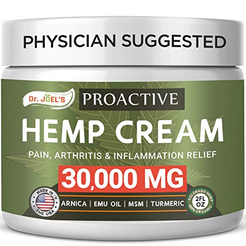 Proactive Pain Relief Cream - 30,000 MG - Maximum Strength Muscle, Joint & Arthritis Relief Cream - Made & 3rd Party Tested in USA