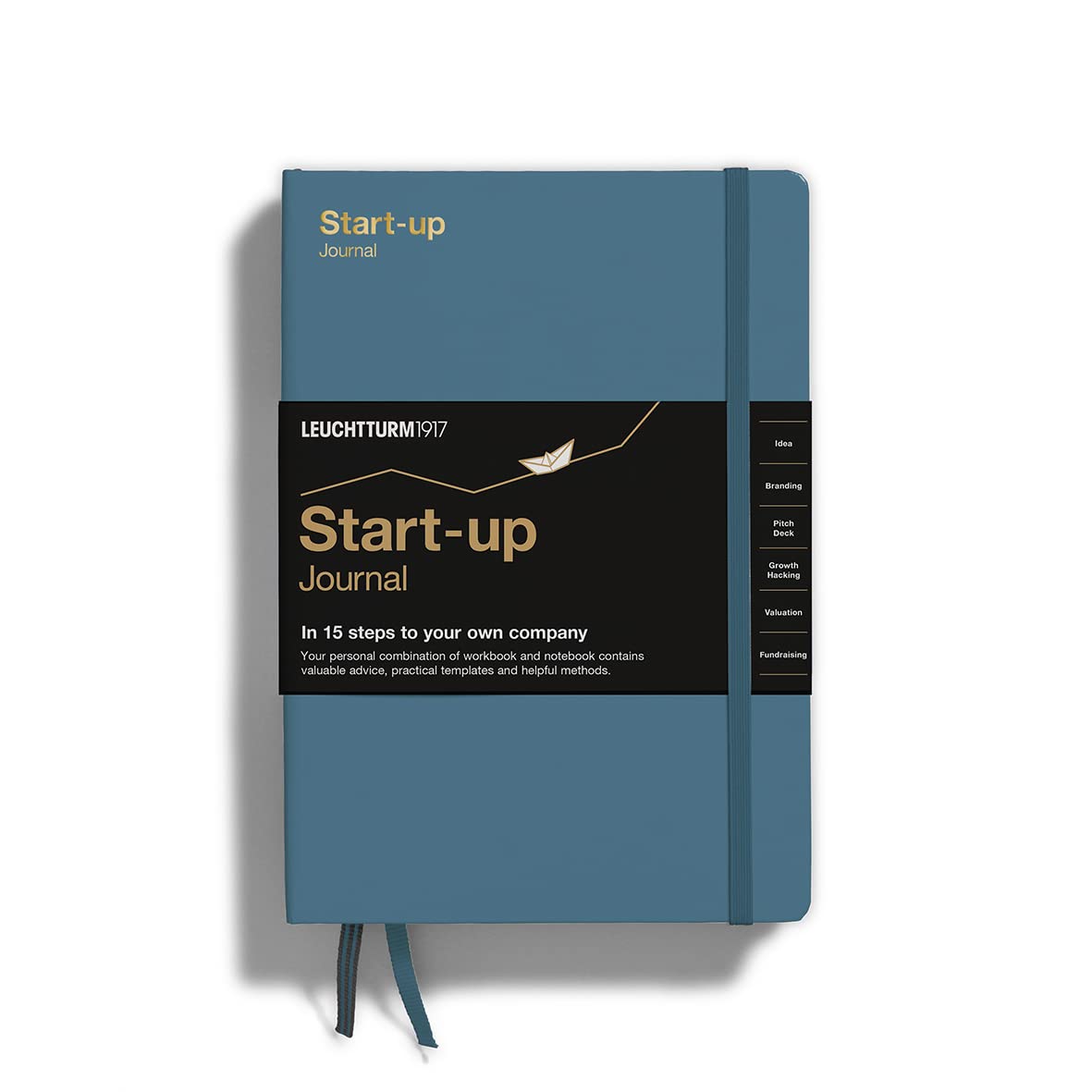 LEUCHTTURM1917 363844 Start-up Journal Medium (A5), Stone Blue, English