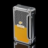 NEW Yellow COHIBA Classic Torch Jet Flame Cigar Cigarette lighter With 2 Punch